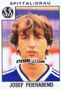 Sticker Josef Feierabend - Österreichische Fußball-Bundesliga 1984-1985 - Panini