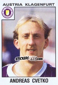 Cromo Andreas Cvetko - Österreichische Fußball-Bundesliga 1984-1985 n. 172 - Panini