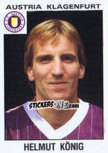 Cromo Helmut König - Österreichische Fußball-Bundesliga 1984-1985 n. 174 - Panini