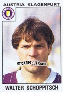 Figurina Walter Schoppitsch - Österreichische Fußball-Bundesliga 1984-1985 n. 176 - Panini