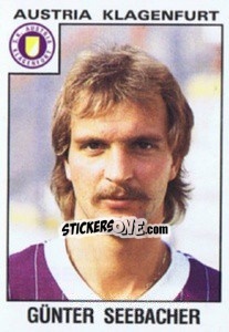 Sticker Günter Seebacher - Österreichische Fußball-Bundesliga 1984-1985 - Panini