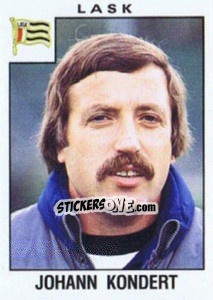 Sticker Johann Kondert - Österreichische Fußball-Bundesliga 1984-1985 - Panini