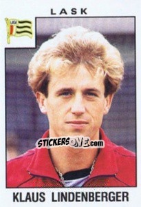 Sticker Klaus Lindenberger - Österreichische Fußball-Bundesliga 1984-1985 - Panini