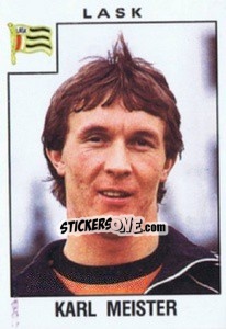 Sticker Karl Meister - Österreichische Fußball-Bundesliga 1984-1985 n. 202 - Panini