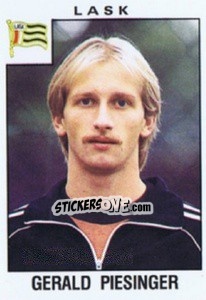 Sticker Gerald Piesinger - Österreichische Fußball-Bundesliga 1984-1985 n. 204 - Panini