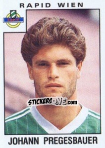 Sticker Johann Pregesbauer - Österreichische Fußball-Bundesliga 1984-1985 - Panini