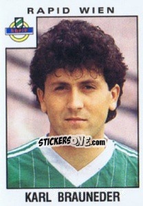 Cromo Karl Brauneder - Österreichische Fußball-Bundesliga 1984-1985 - Panini