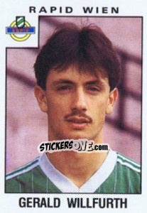 Sticker Gerald Willfurth - Österreichische Fußball-Bundesliga 1984-1985 - Panini