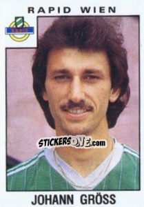 Sticker Johann Gröss - Österreichische Fußball-Bundesliga 1984-1985 - Panini