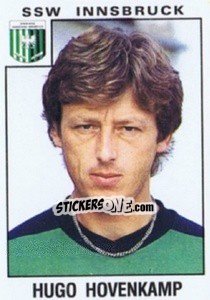 Cromo Hugo Hovenkamp - Österreichische Fußball-Bundesliga 1984-1985 - Panini