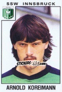 Figurina Arnold Koreimann - Österreichische Fußball-Bundesliga 1984-1985 n. 252 - Panini