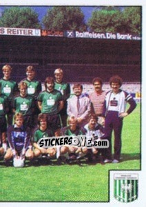Sticker Mannschaft (puzzle 2) - Österreichische Fußball-Bundesliga 1984-1985 n. 255 - Panini