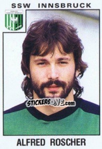 Cromo Alfred Roscher - Österreichische Fußball-Bundesliga 1984-1985 - Panini