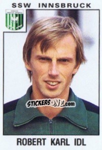 Sticker Robert Karl Idl - Österreichische Fußball-Bundesliga 1984-1985 - Panini