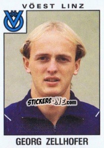 Sticker Georg Zellhofer - Österreichische Fußball-Bundesliga 1984-1985 - Panini