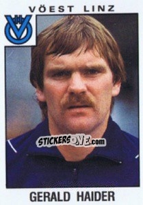 Sticker Gerald Haider - Österreichische Fußball-Bundesliga 1984-1985 - Panini