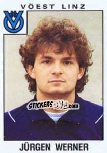Sticker Jürgen Werner - Österreichische Fußball-Bundesliga 1984-1985 - Panini