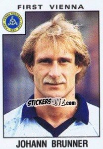 Sticker Johann Brunner - Österreichische Fußball-Bundesliga 1984-1985 - Panini