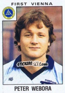 Sticker Peter Webora - Österreichische Fußball-Bundesliga 1984-1985 - Panini