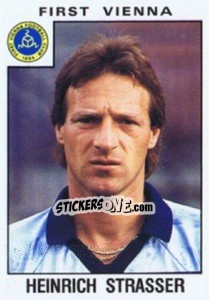 Cromo Heinrich Strasser - Österreichische Fußball-Bundesliga 1984-1985 - Panini