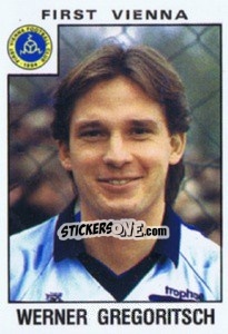 Sticker Werner Gregoritsch - Österreichische Fußball-Bundesliga 1984-1985 - Panini