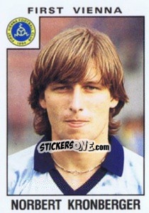 Cromo Norbert Kronberger - Österreichische Fußball-Bundesliga 1984-1985 n. 300 - Panini