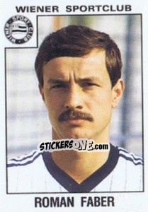 Cromo Roman Faber - Österreichische Fußball-Bundesliga 1984-1985 - Panini