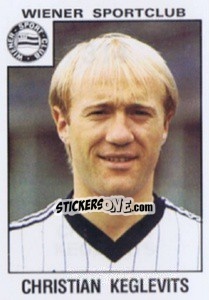 Sticker Christian Keglevits - Österreichische Fußball-Bundesliga 1984-1985 n. 314 - Panini
