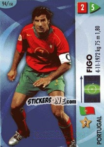 Sticker Figo - GOAAAL! FIFA World Cup Germany 2006 n. 94 - Panini