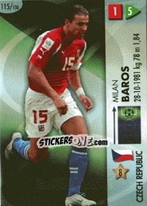 Sticker Milan Baros - GOAAAL! FIFA World Cup Germany 2006 n. 115 - Panini