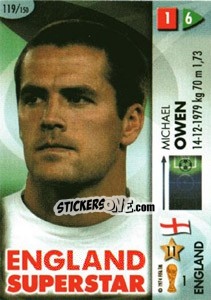 Sticker Michael Owen - GOAAAL! FIFA World Cup Germany 2006 n. 119 - Panini