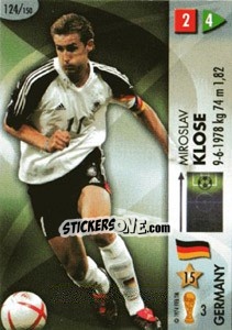 Sticker Miroslav Klose - GOAAAL! FIFA World Cup Germany 2006 n. 124 - Panini