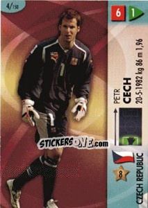 Sticker Petr Cech - GOAAAL! FIFA World Cup Germany 2006 n. 4 - Panini