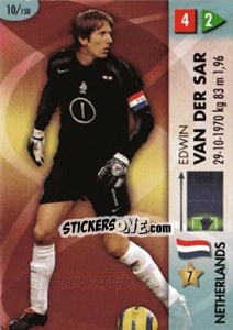 Sticker Edwin van der Sar - GOAAAL! FIFA World Cup Germany 2006 n. 10 - Panini
