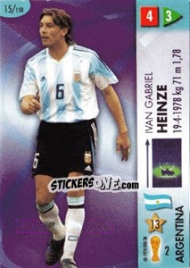Sticker Gabriel Heinze - GOAAAL! FIFA World Cup Germany 2006 n. 15 - Panini