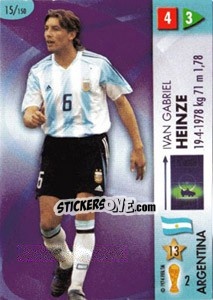 Sticker Gabriel Heinze - GOAAAL! FIFA World Cup Germany 2006 - Panini