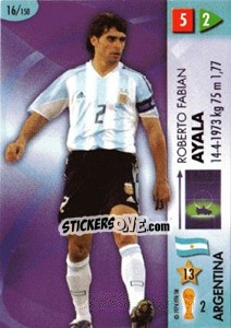 Sticker Roberto Ayala - GOAAAL! FIFA World Cup Germany 2006 n. 16 - Panini