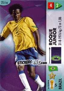 Sticker Roque Junior - GOAAAL! FIFA World Cup Germany 2006 n. 21 - Panini