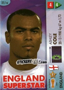 Sticker Ashley Cole - GOAAAL! FIFA World Cup Germany 2006 n. 27 - Panini