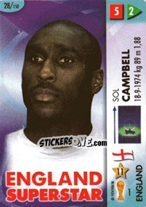 Sticker Sol Campbell - GOAAAL! FIFA World Cup Germany 2006 n. 28 - Panini