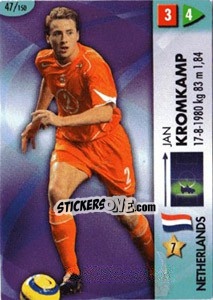 Sticker Jan Kromkamp - GOAAAL! FIFA World Cup Germany 2006 n. 47 - Panini