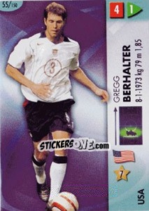 Sticker Gregg Berhalter - GOAAAL! FIFA World Cup Germany 2006 n. 55 - Panini