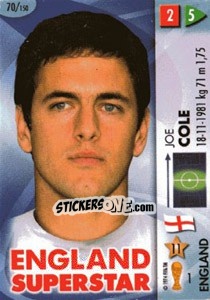 Sticker Joe Cole - GOAAAL! FIFA World Cup Germany 2006 n. 70 - Panini