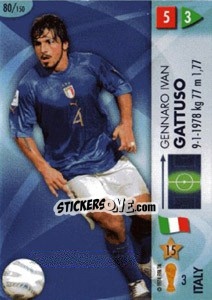 Figurina Gennaro Gattuso - GOAAAL! FIFA World Cup Germany 2006 - Panini