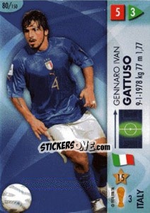 Sticker Gennaro Gattuso - GOAAAL! FIFA World Cup Germany 2006 n. 80 - Panini