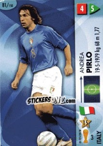 Sticker Andrea Pirlo - GOAAAL! FIFA World Cup Germany 2006 n. 81 - Panini