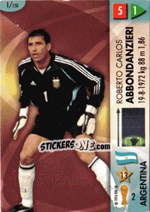 Sticker Roberto Abbondanzieri - GOAAAL! FIFA World Cup Germany 2006 - Panini