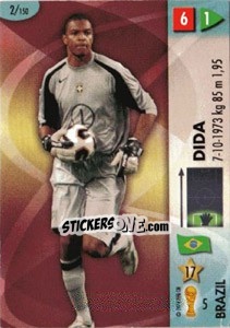 Sticker Dida - GOAAAL! FIFA World Cup Germany 2006 n. 2 - Panini