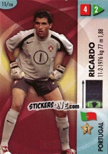Sticker Ricardo - GOAAAL! FIFA World Cup Germany 2006 n. 11 - Panini