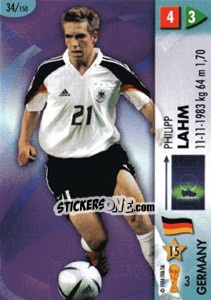 Sticker Philipp Lahm - GOAAAL! FIFA World Cup Germany 2006 n. 34 - Panini